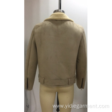 Men's Camel Faux Suede Jacket